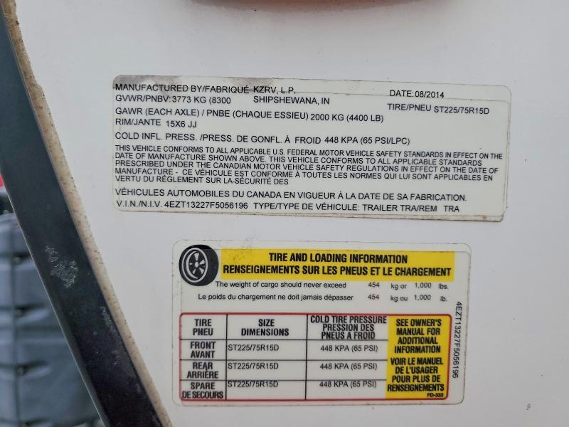 2014 KZ Sporttrek Camper