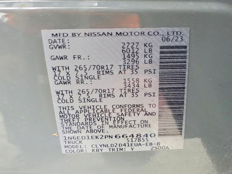 2023 Nissan Frontier PRO-4X