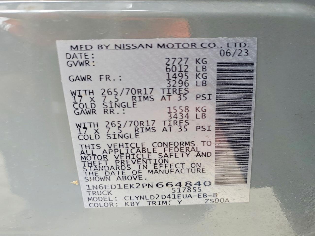 2023 Nissan Frontier PRO-4X