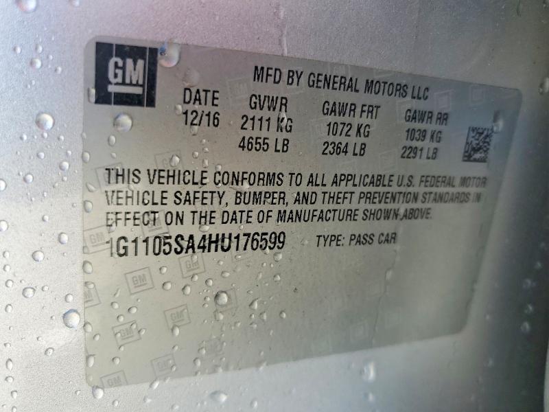 2017 Chevrolet Impala lt