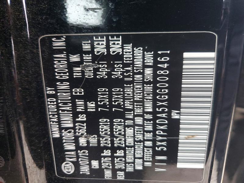 2016 KIA Sorento sx V6