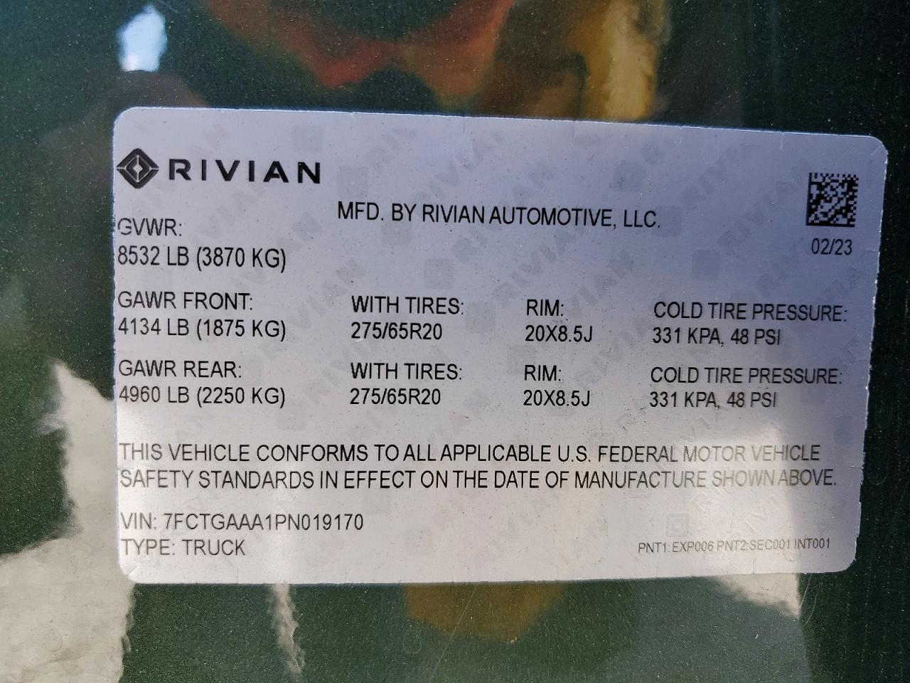 2023 Rivian R1T Adventure