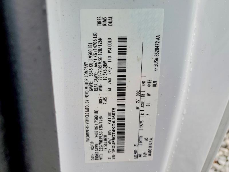 2019 Ford F550 Super Duty Bucket Truck