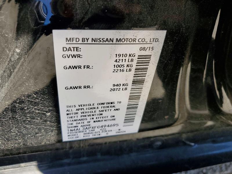 2015 Nissan Altima 2.5 s