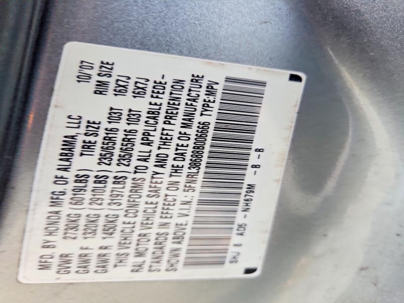 2008 Honda Odyssey exl