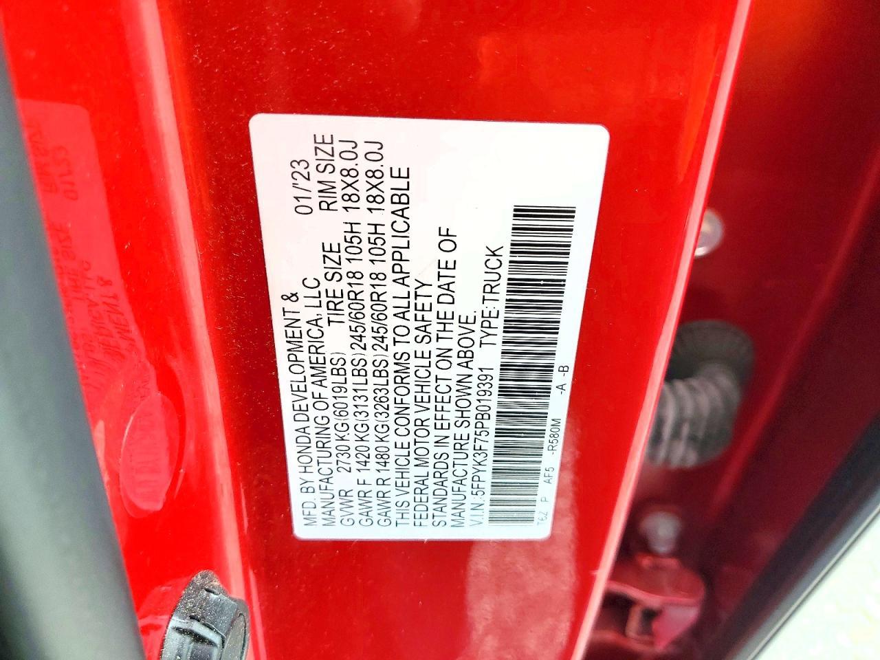 2023 Honda Ridgeline RTL-E