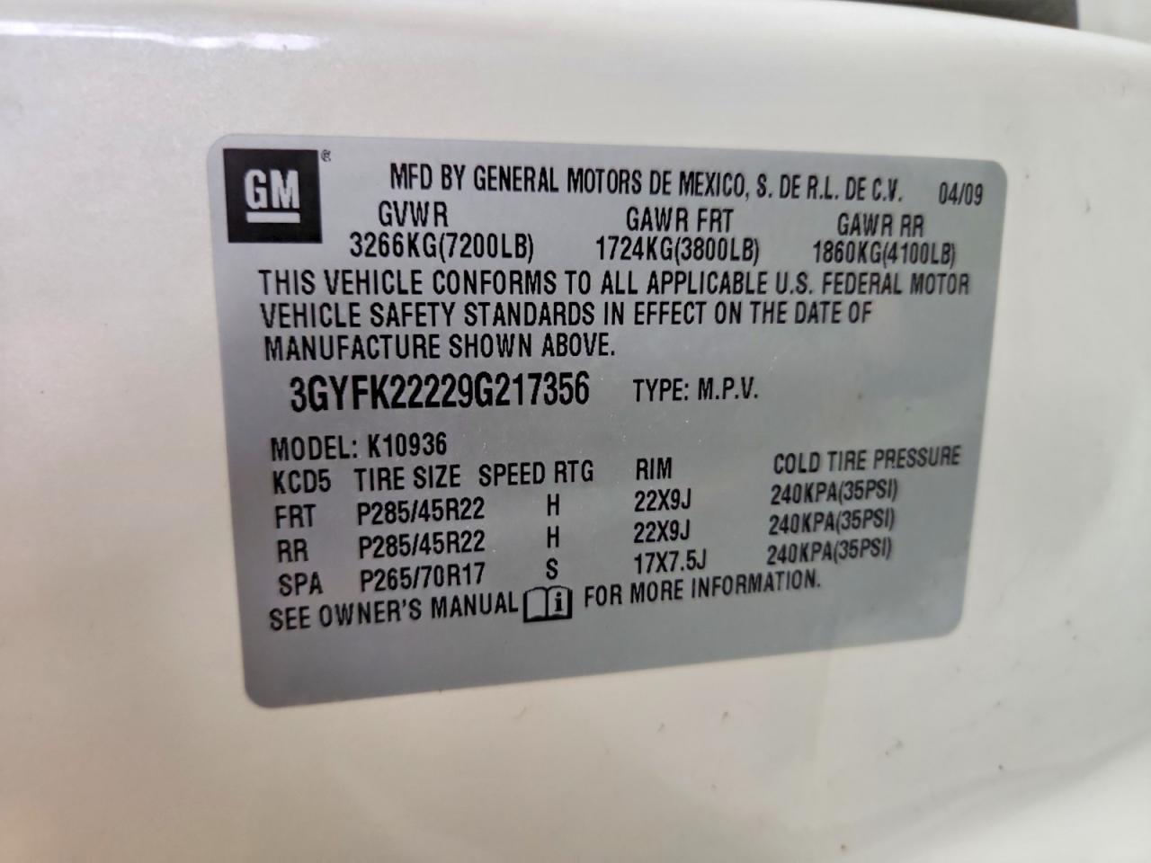 2009 Cadillac Escalade EXT Luxury