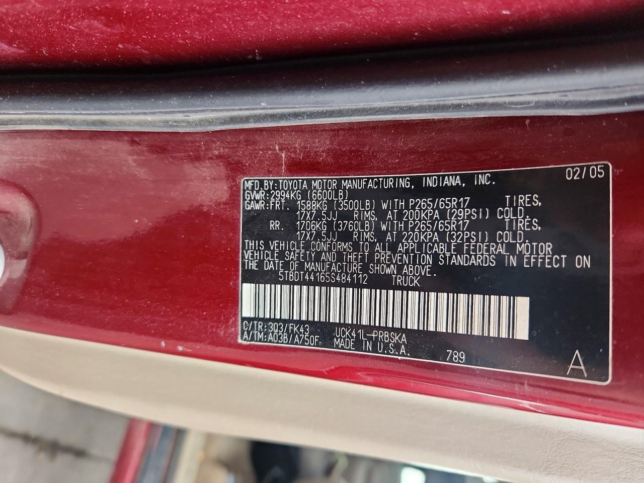 2005 Toyota Tundra Double Cab SR5