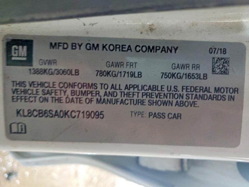 2019 Chevrolet Spark ls