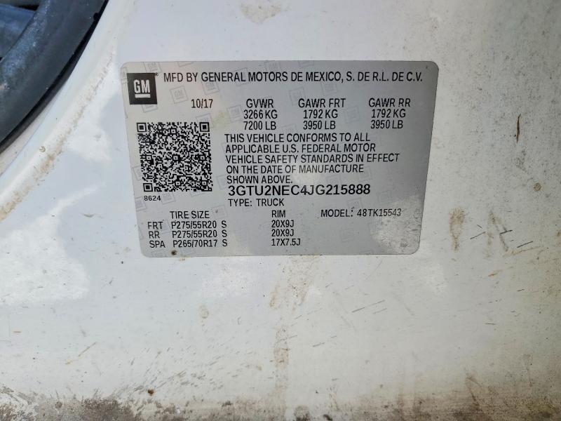 2018 GMC Sierra K1500 slt