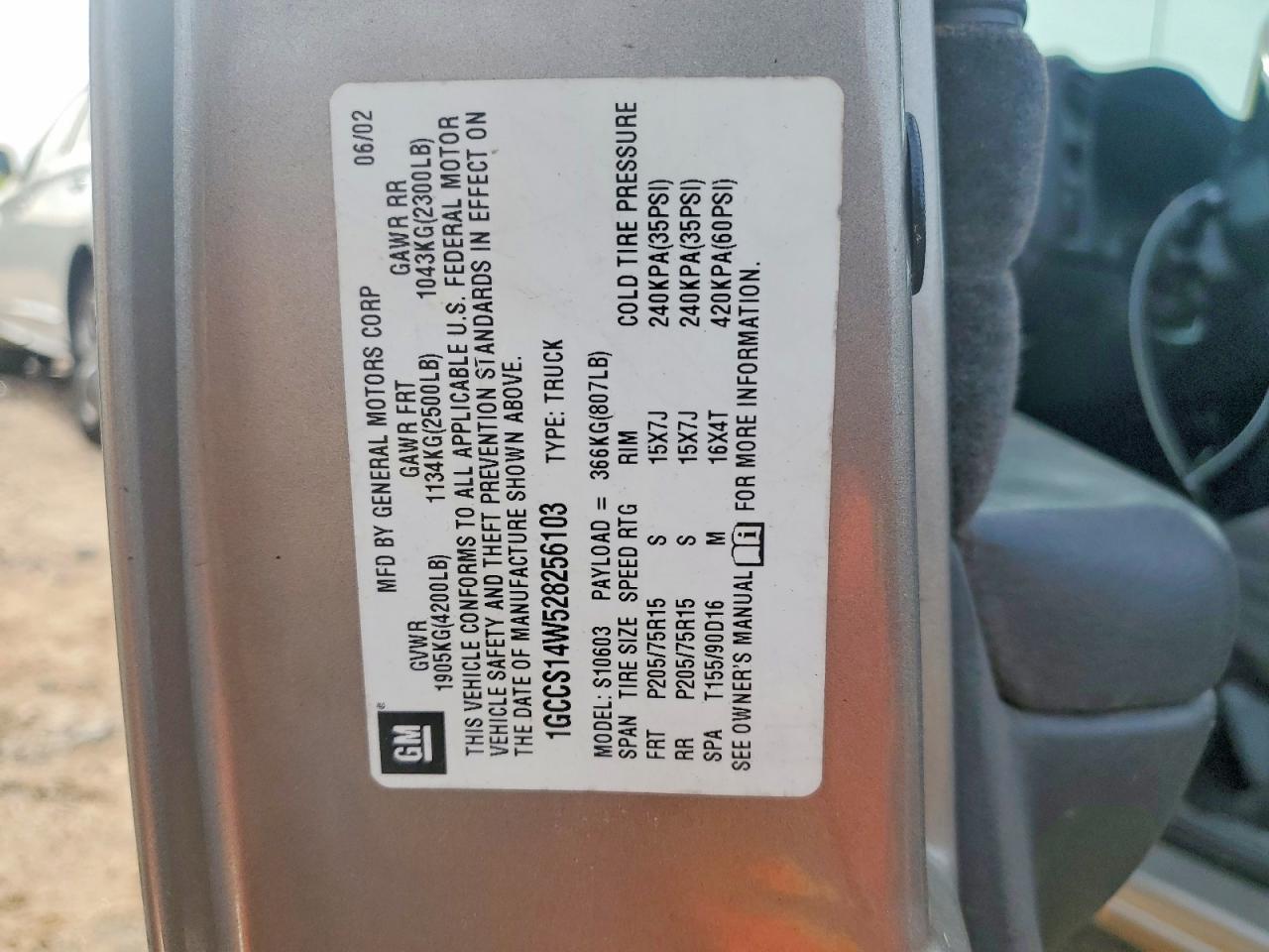 2002 Chevrolet S Truck S10