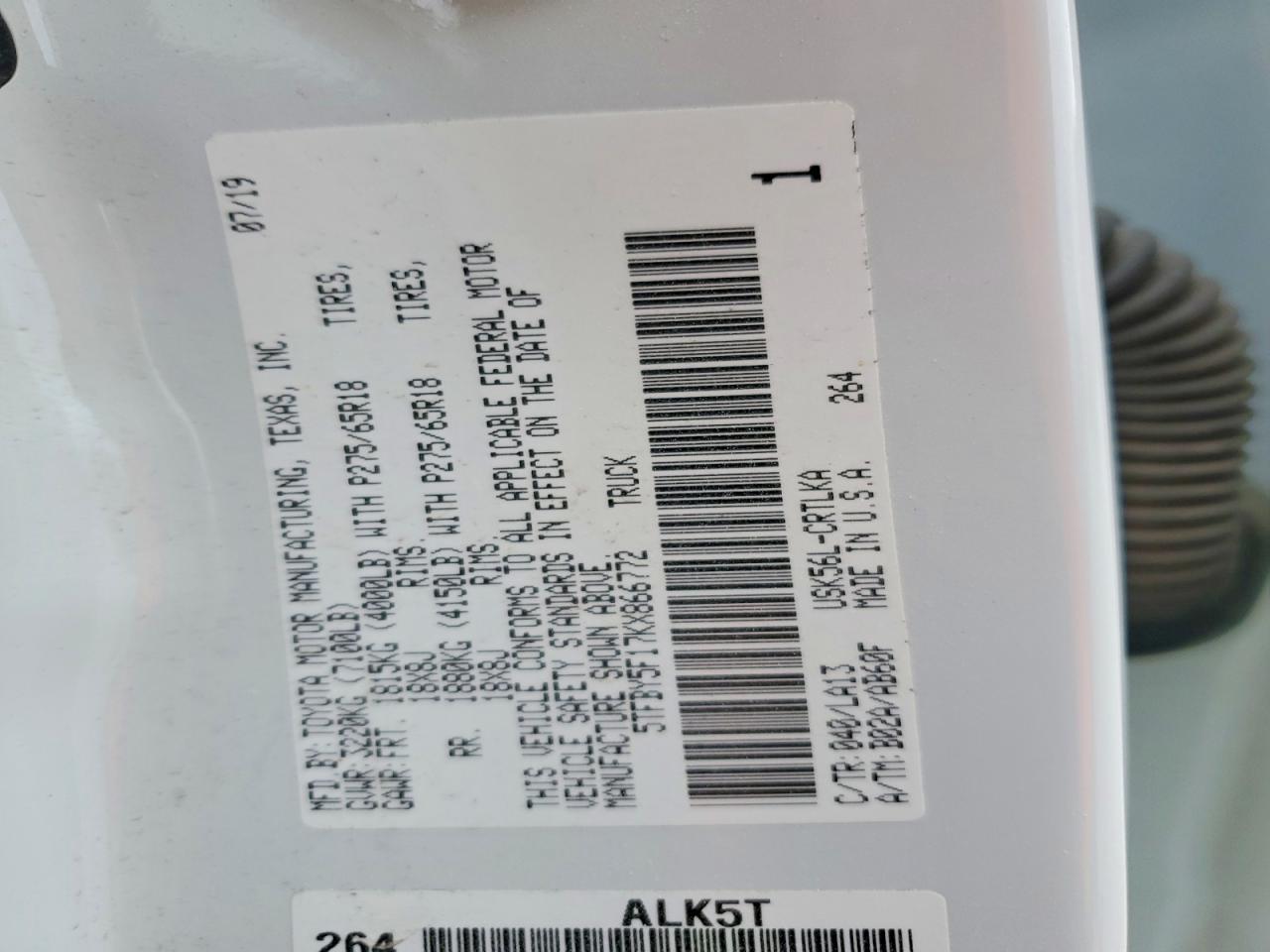 2019 Toyota Tundra Limited