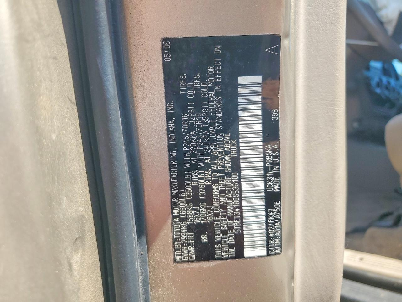 2006 Toyota Tundra Double Cab SR5