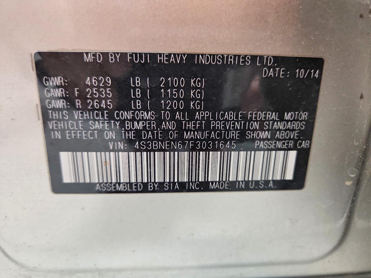 2015 Subaru Legacy 3.6r Limited