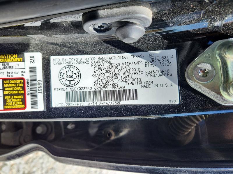 2014 Toyota Tacoma Double cab Long bed