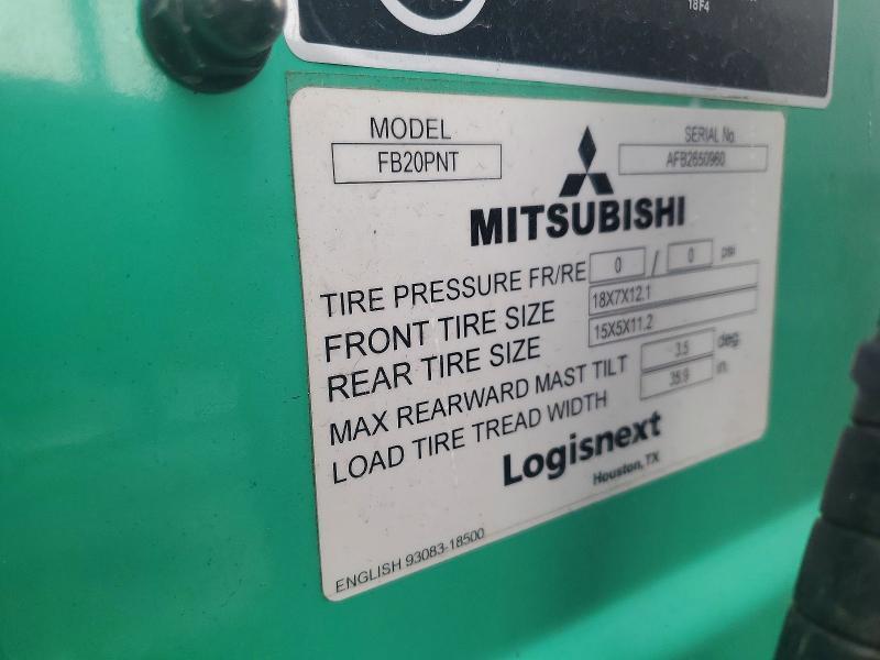 2000 Mitsubishi FB20PNT Forklift