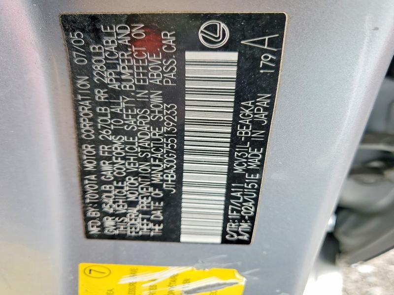 2005 Lexus Es 330 Base