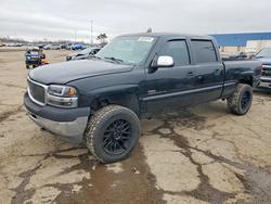 Salvage trucks for sale at Woodhaven, MI auction: 2002 GMC Sierra K2500 Heavy Duty