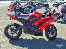 Salvage cars for sale from Copart Antelope, CA: 2012 Kawasaki EX650 EC