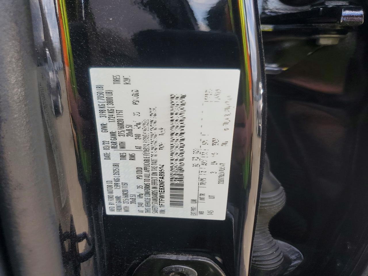 2022 Ford F150 Supercrew