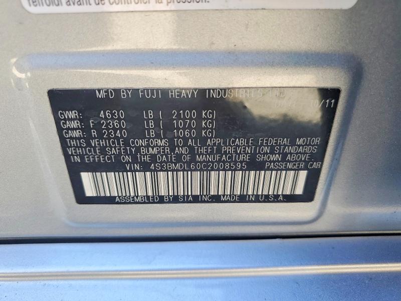2012 Subaru Legacy 3.6r Limited