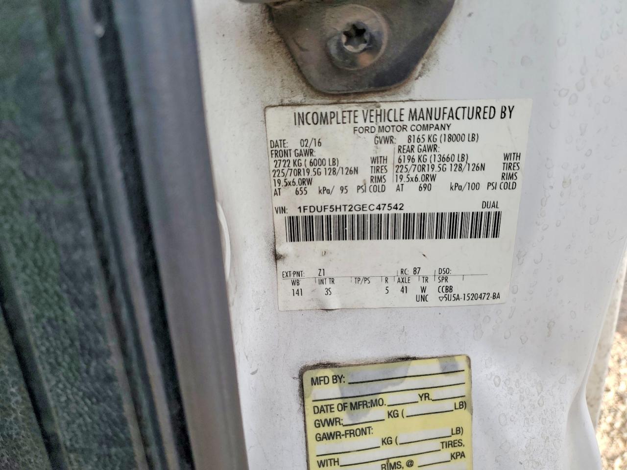 2016 Ford F550 Super Duty TOW Truck