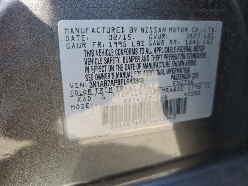 2015 Nissan Sentra sv