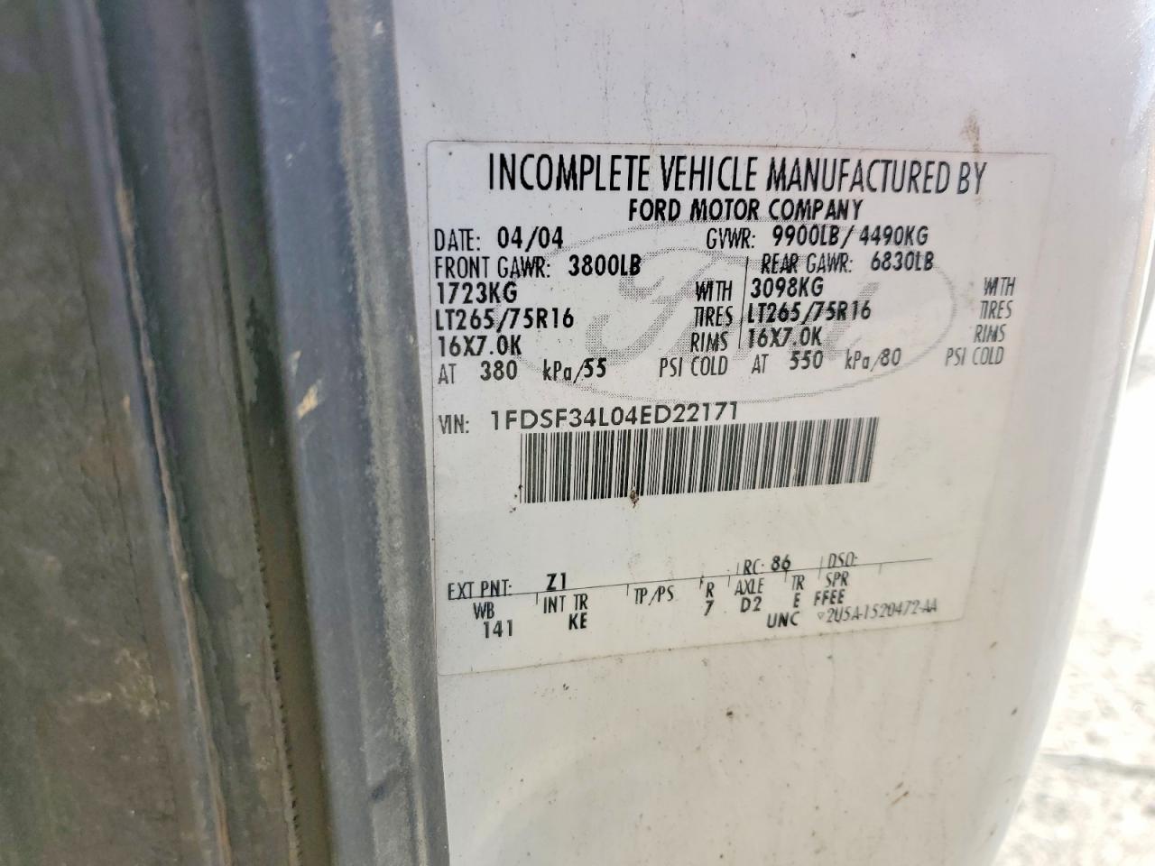 2004 Ford F350 SRW Super Duty