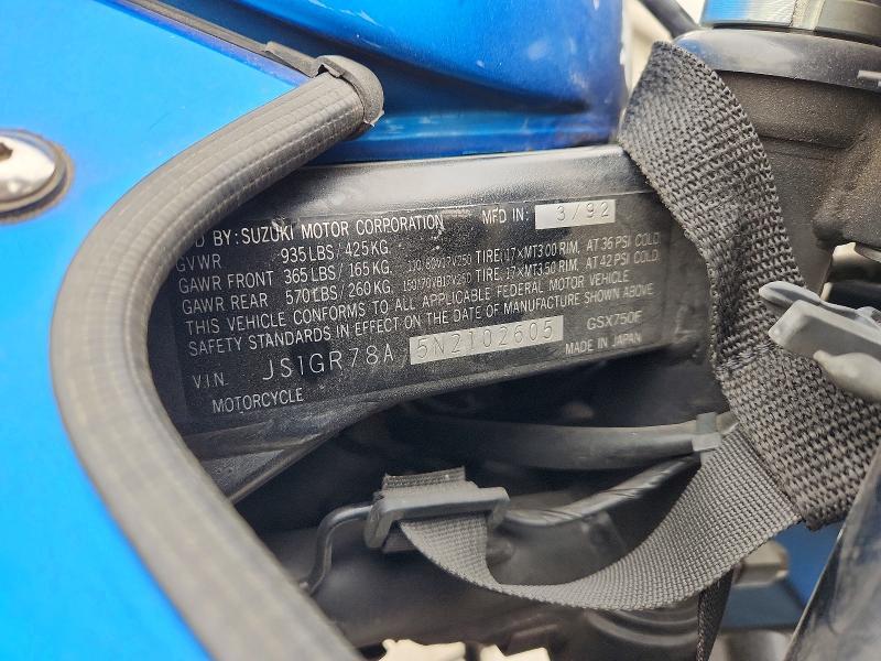 1992 Suzuki GSX750 F