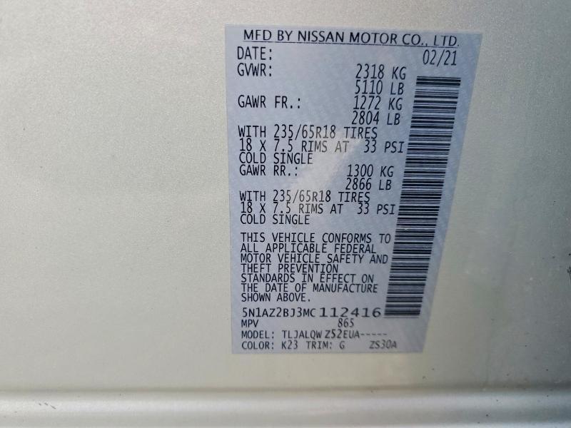 2021 Nissan Murano sv