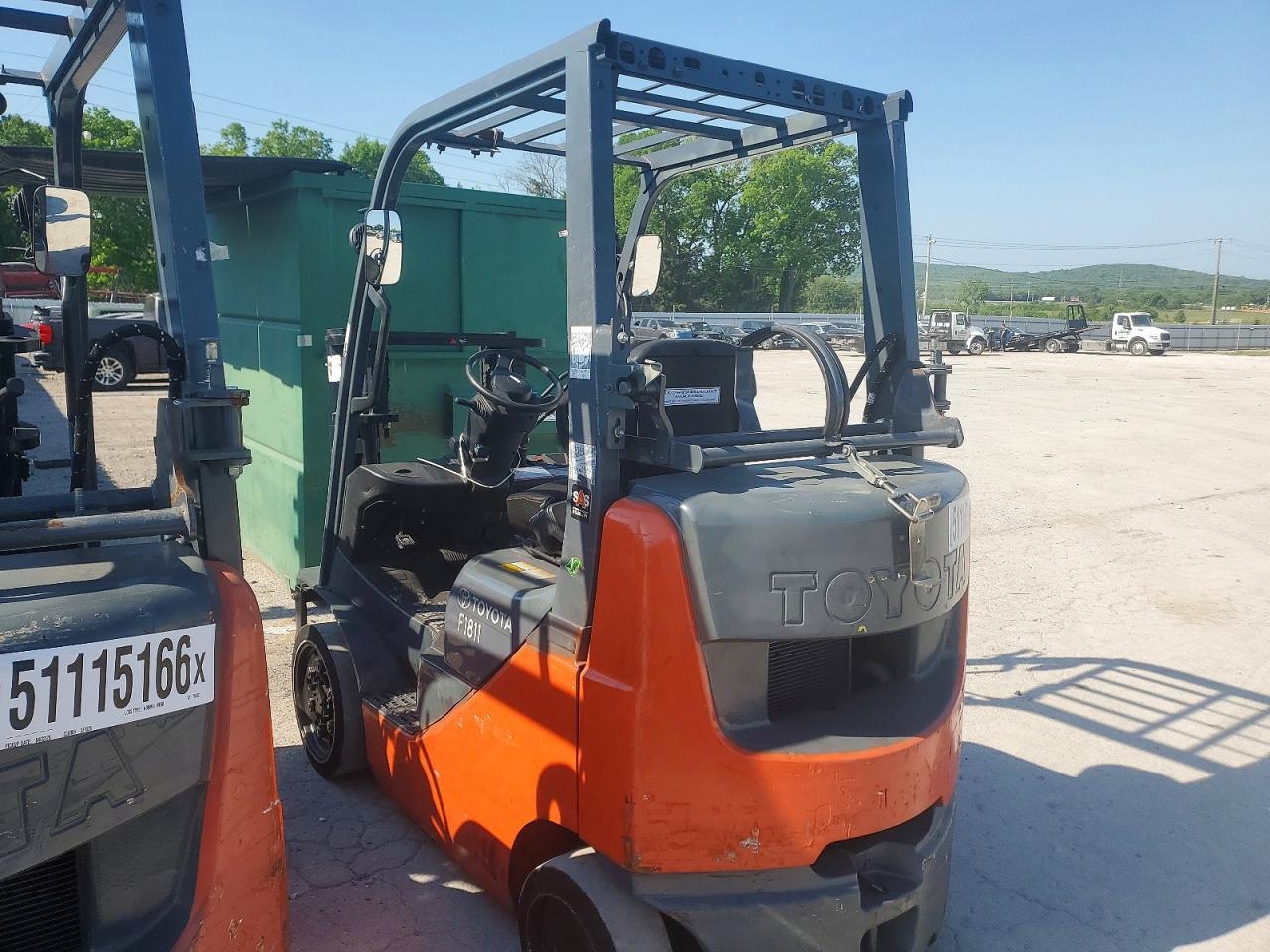 2016 Toyota 8FGCU20 Forklift