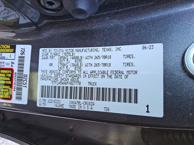 2023 Toyota Tundra SR5