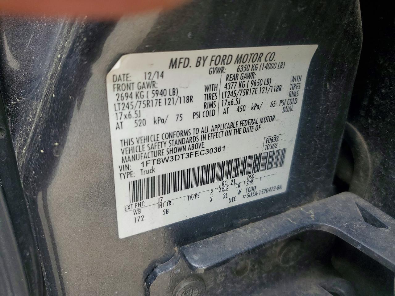 2015 Ford F350 Super Duty