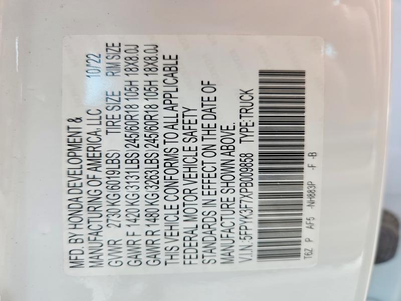 2023 Honda Ridgeline RTL-E