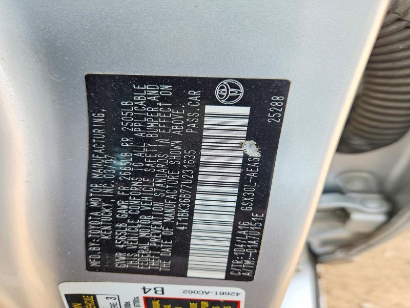 2007 Toyota Avalon xls