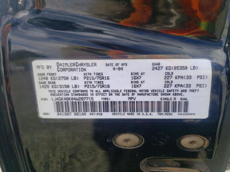 2004 Jeep Liberty sp