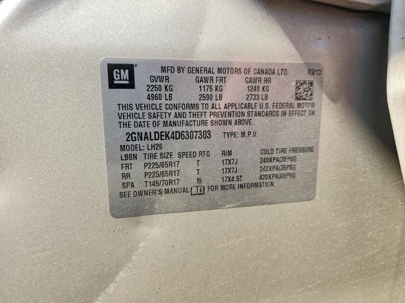 2013 Chevrolet Equinox lt