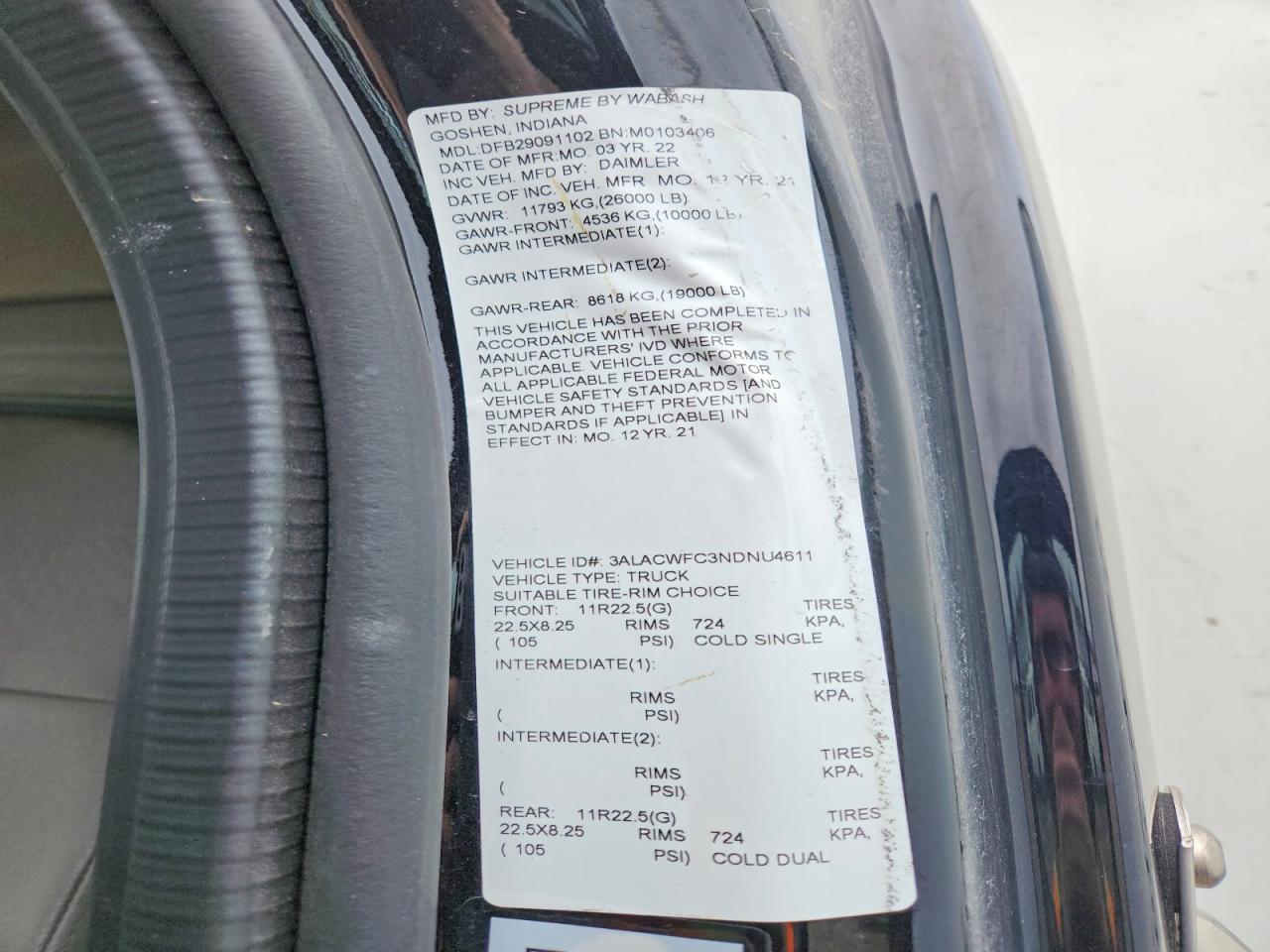 2022 Freigliner 2022 Freightliner Business Class M2 BOX Truck