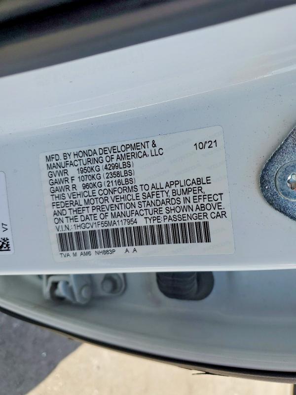 2021 Honda Accord exl