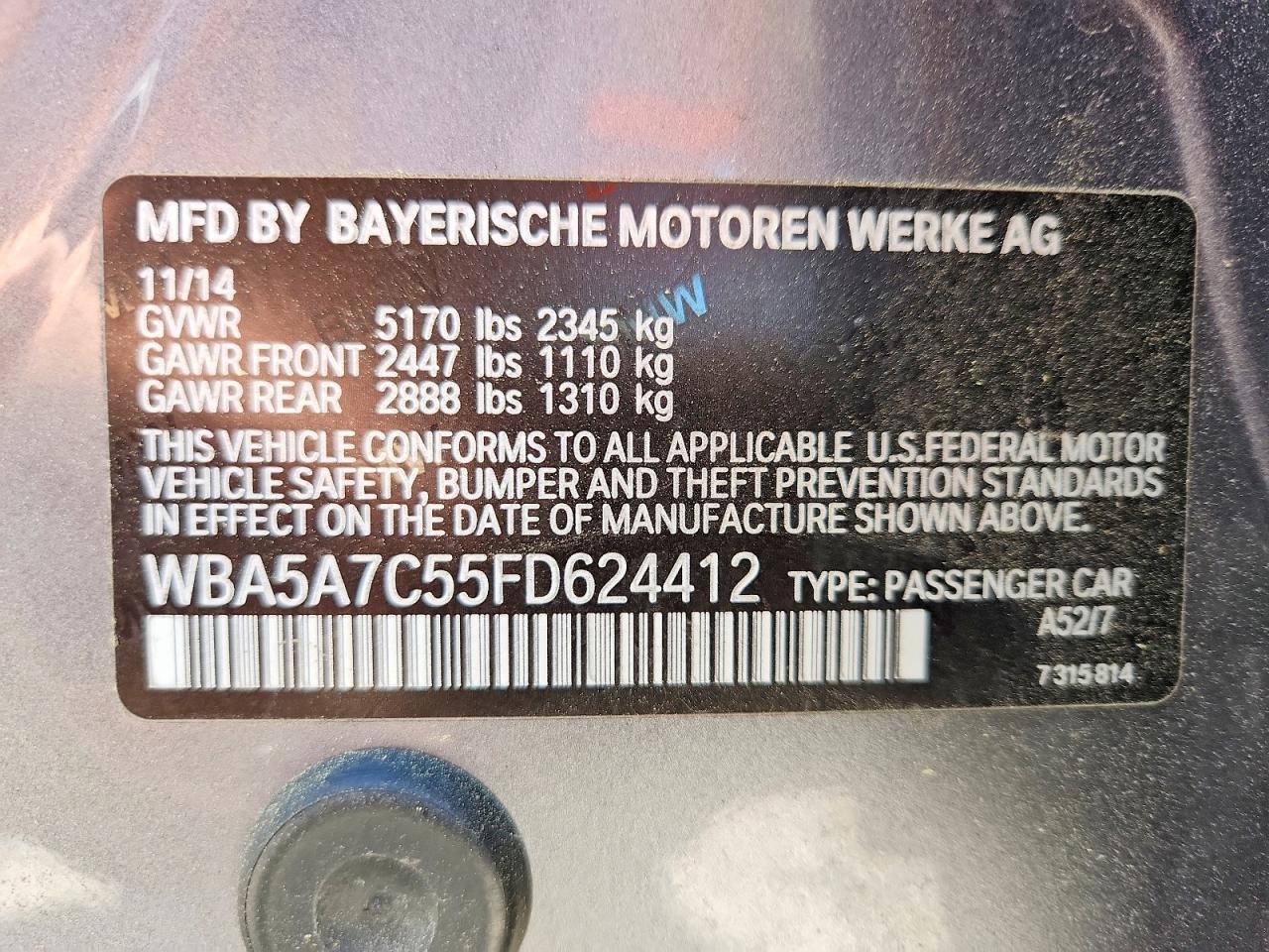 2015 BMW 528 xi