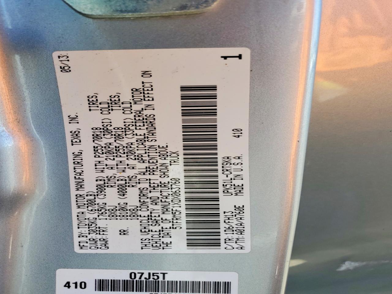 2013 Toyota Tundra Double Cab SR5