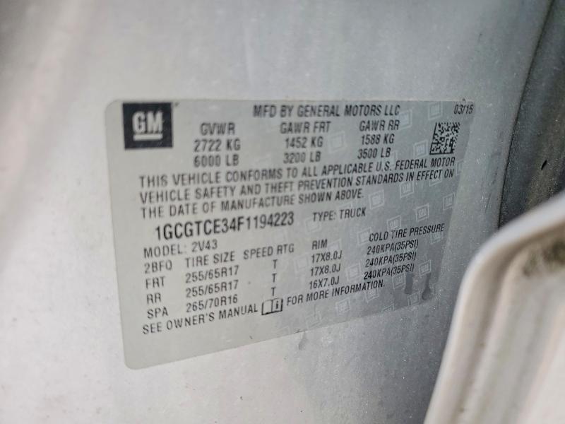 2015 Chevrolet Colorado Z71