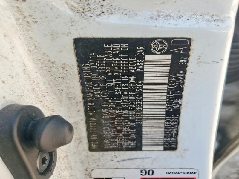 2014 Toyota Corolla le