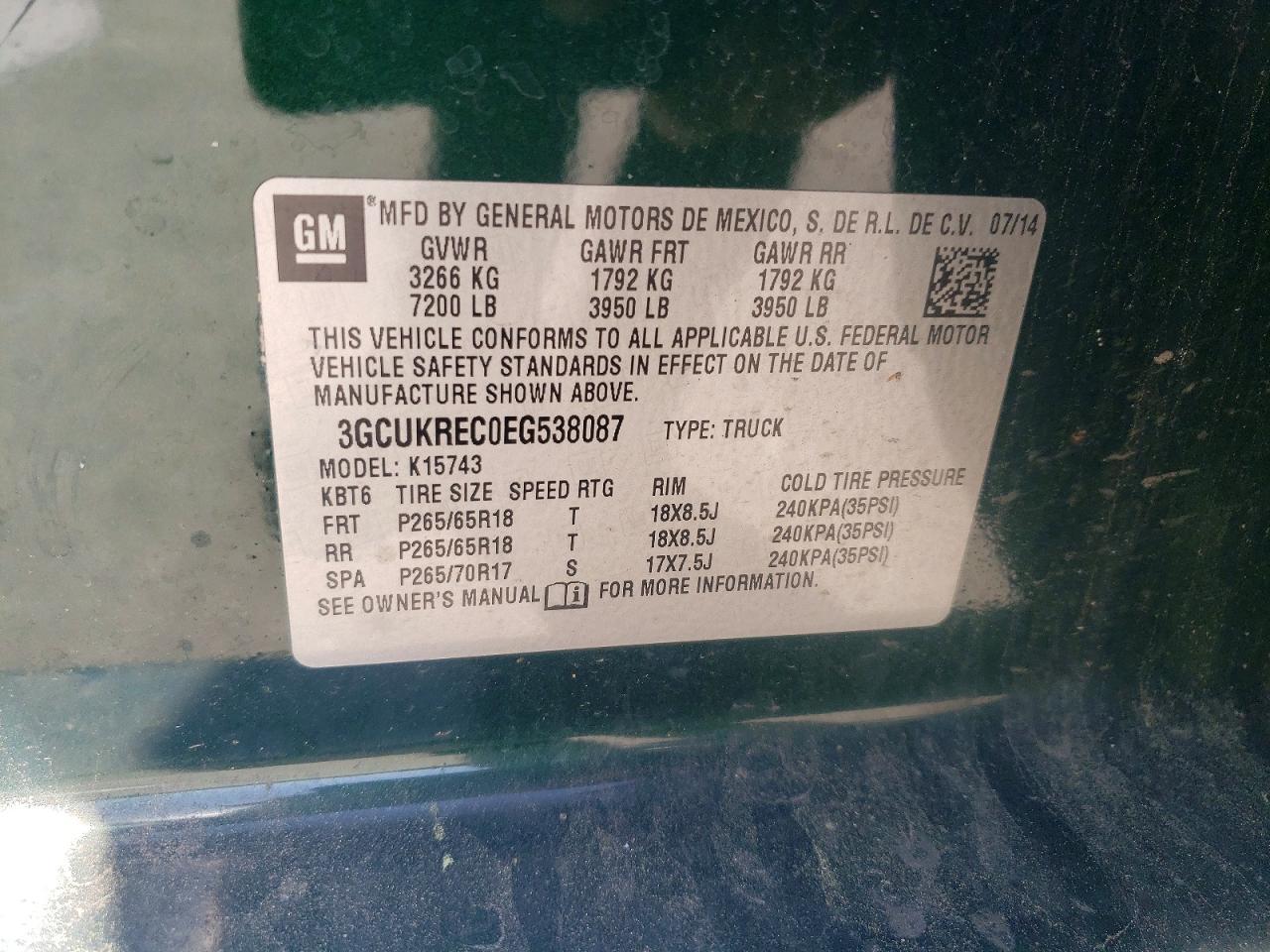 2014 Chevrolet Silverado K1500 LT