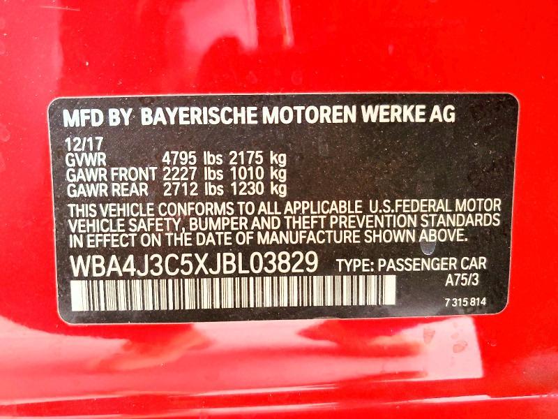2018 BMW 430xi Gran Coupe