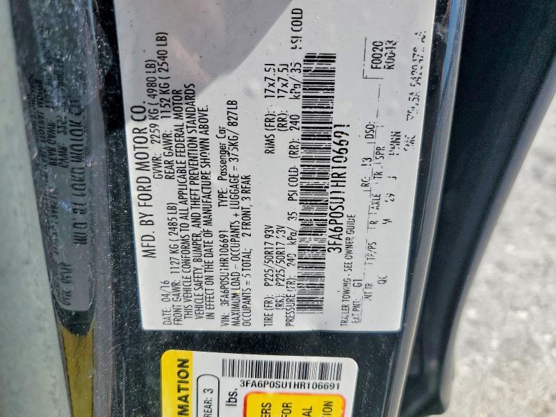 2017 Ford Fusion Titanium Phev