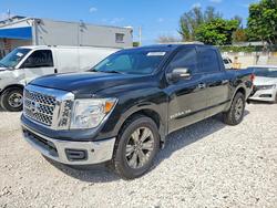 Salvage trucks for sale at Opa Locka, FL auction: 2018 Nissan Titan SV