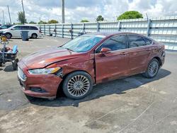 Ford salvage cars for sale: 2016 Ford Fusion Titanium