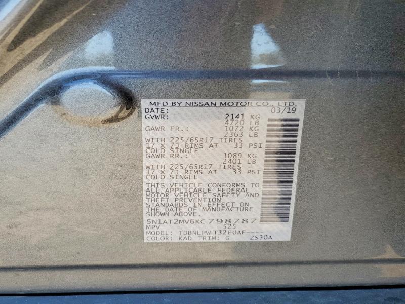 2019 Nissan Rogue s