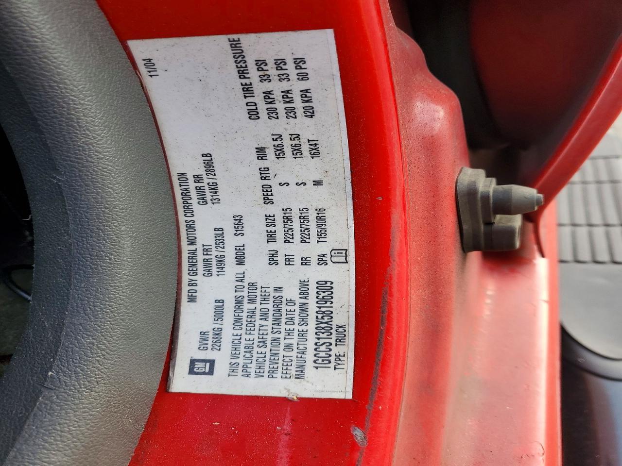 2005 Chev Colorado